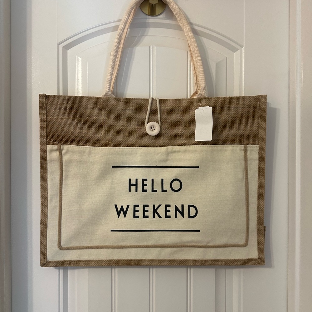 Hello Weekend Tote Bag